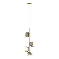 Brooklyn 4-Light Double Shade Vertical Pendant