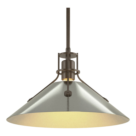 Henry Medium Steel Shade Pendant