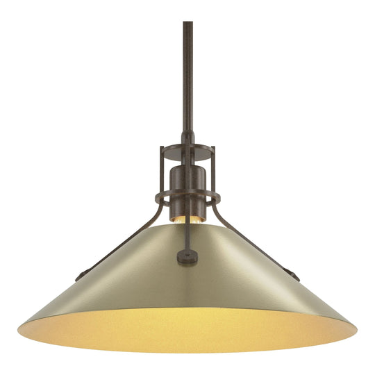 Henry Medium Steel Shade Pendant