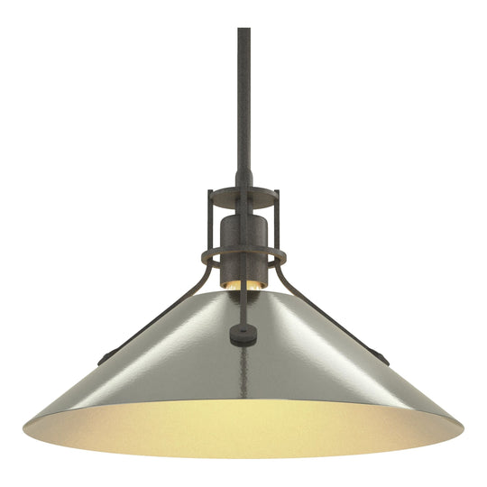 Henry Medium Steel Shade Pendant