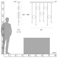 Abacus 5-Light LED Pendant
