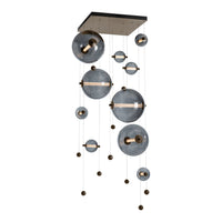 Abacus 10-Light Square LED Pendant
