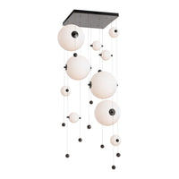 Abacus 10-Light Square LED Pendant
