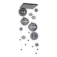 Abacus 10-Light Square LED Pendant