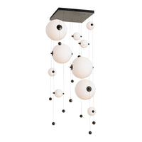 Abacus 10-Light Square LED Pendant