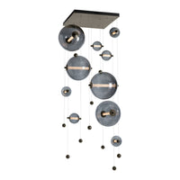 Abacus 10-Light Square LED Pendant