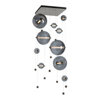 Abacus 10-Light Square LED Pendant