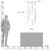 Abacus 4-Light Round LED Pendant