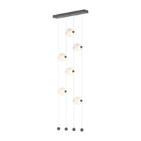 Abacus 6-Light Ceiling-to-Floor LED Pendant