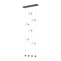 Abacus 6-Light Ceiling-to-Floor LED Pendant