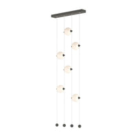 Abacus 6-Light Ceiling-to-Floor LED Pendant