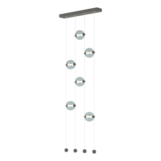 Abacus 6-Light Ceiling-to-Floor LED Pendant