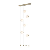 Abacus 6-Light Ceiling-to-Floor LED Pendant