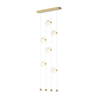 Abacus 6-Light Ceiling-to-Floor LED Pendant