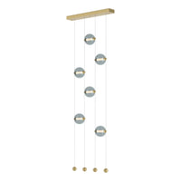 Abacus 6-Light Ceiling-to-Floor LED Pendant