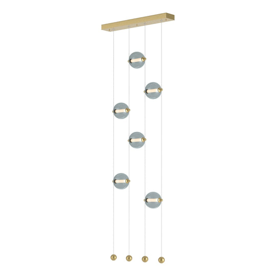 Abacus 6-Light Ceiling-to-Floor LED Pendant