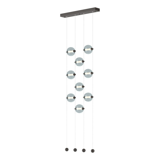 Abacus 9-Light Ceiling-to-Floor LED Pendant