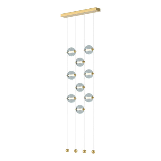 Abacus 9-Light Ceiling-to-Floor LED Pendant
