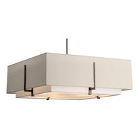 Exos Square Large Double Shade Pendant