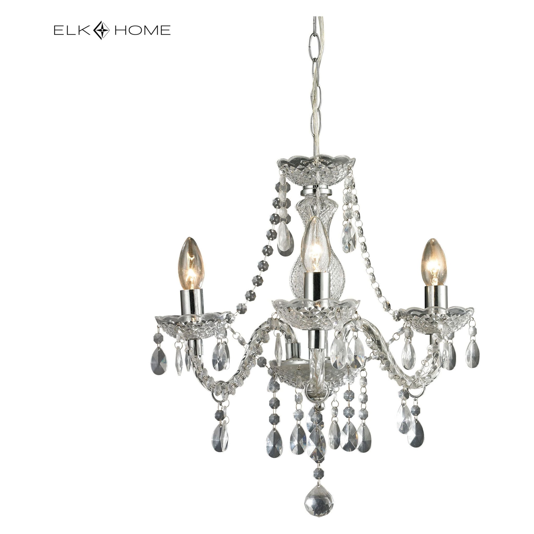 Theatre 16" Wide 3-Light Chandelier