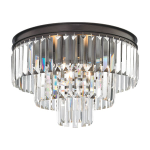 Palacial 19" Wide 3-Light Semi Flush Mount