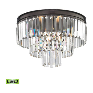 Palacial 19" Wide 3-Light Semi Flush Mount