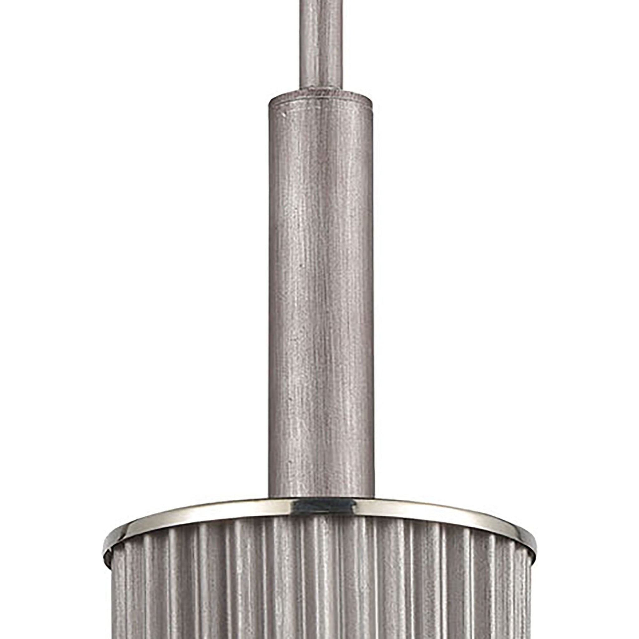 Corrugated Steel 6" Wide 1-Light Mini Pendant
