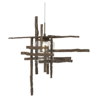 Tura Seeded Glass Low Voltage Mini Pendant