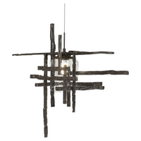 Tura Seeded Glass Low Voltage Mini Pendant