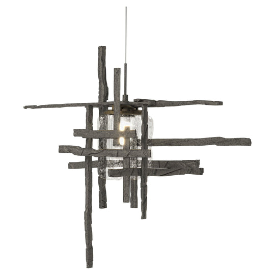 Tura Seeded Glass Low Voltage Mini Pendant