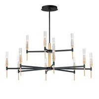 Flambeau 12-Light 2-Tier LED Chandelier