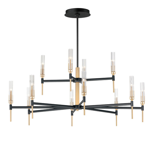 Flambeau 12-Light 2-Tier LED Chandelier