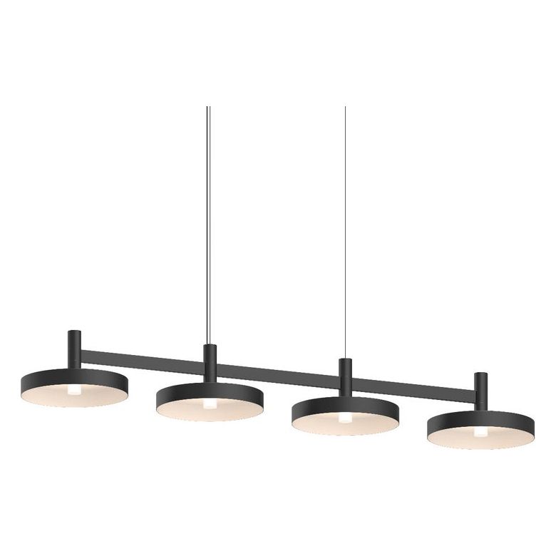 Systema Staccato 4-Light Linear Pendant with Pan Shades