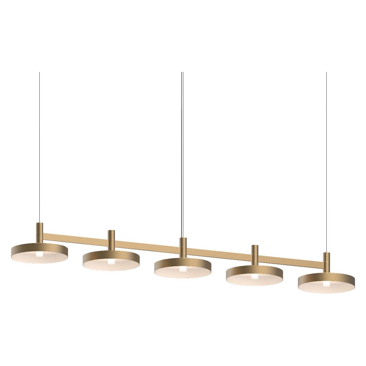 Systema Staccato 5-Light Linear Pendant with Pan Shades