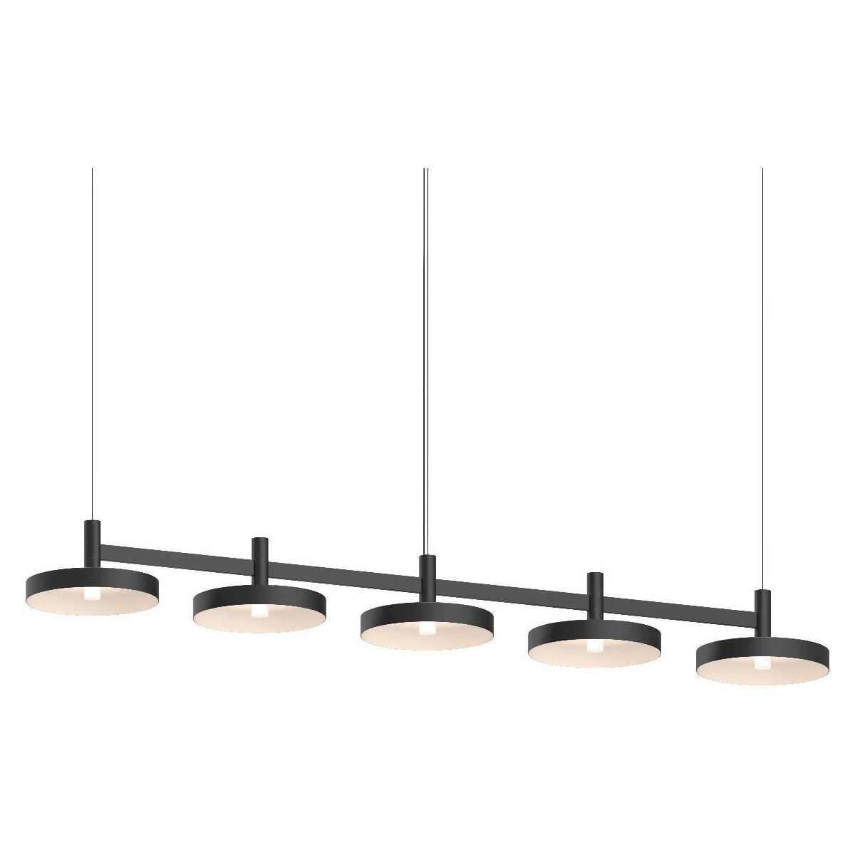 Systema Staccato 5-Light Linear Pendant with Pan Shades
