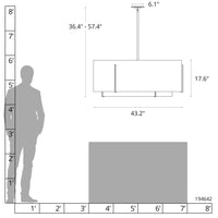 Exos Double Shade Large Scale Pendant