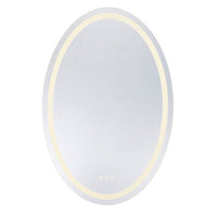 Beckett LED Oval Frontlit and Backlit Mirror