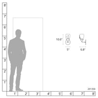 Lapas 1-Light Bath Sconce