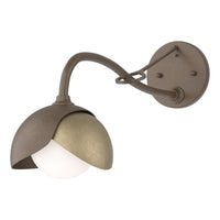 Brooklyn 1-Light Double Shade Long-Arm Sconce