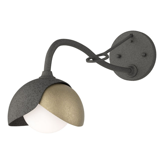 Brooklyn 1-Light Double Shade Long-Arm Sconce