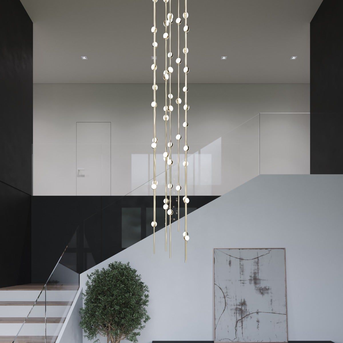 Constellation Andromeda Tall 12" Round LED Pendant (with 20' Cords)