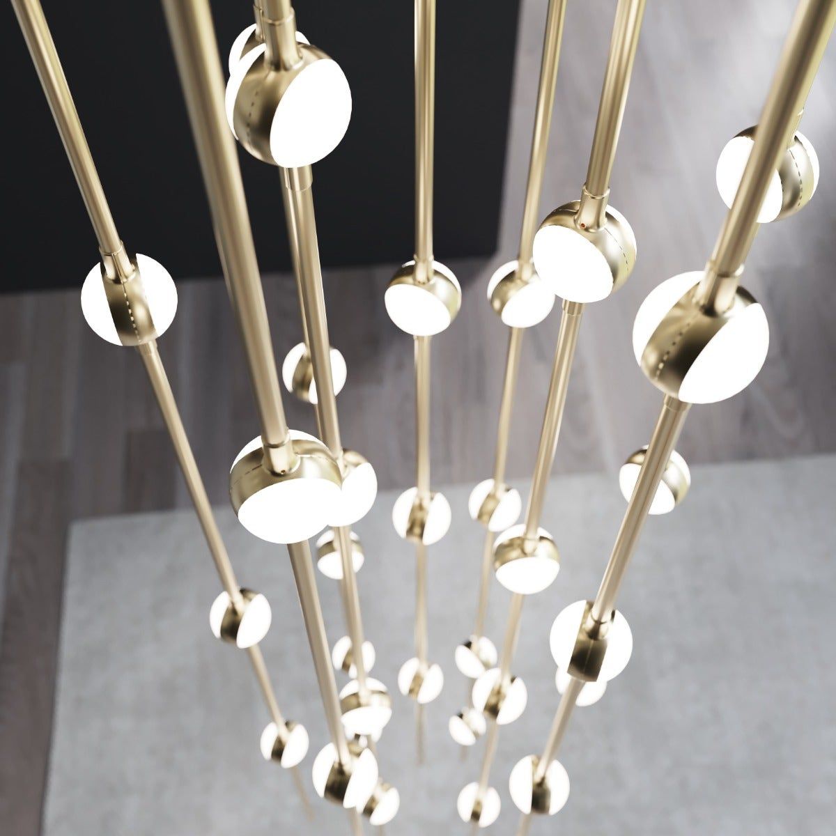 Constellation Andromeda Tall 12" Round LED Pendant (with 20' Cords)