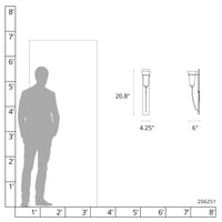 Banded Wall Torch Sconce