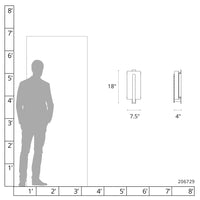 Forged Vertical Bar Sconce