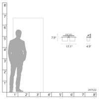 Arc Ellipse 2-Light Sconce