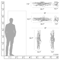 Brindille 4-Light Large Sconce/Semi-Flush