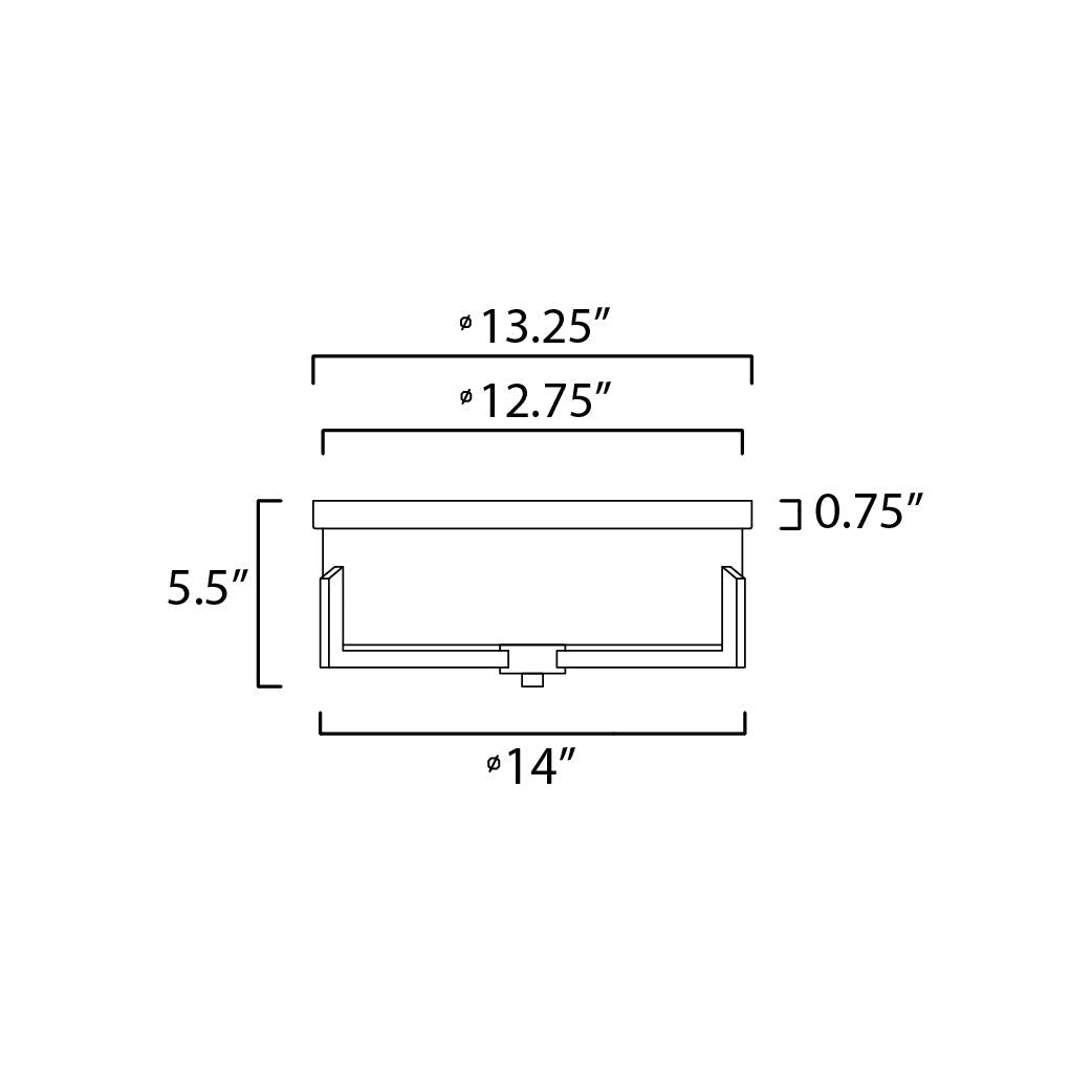 Dart 3-Light Flush Mount