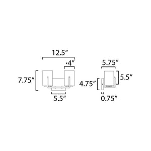 Dart 2-Light Bath Vanity