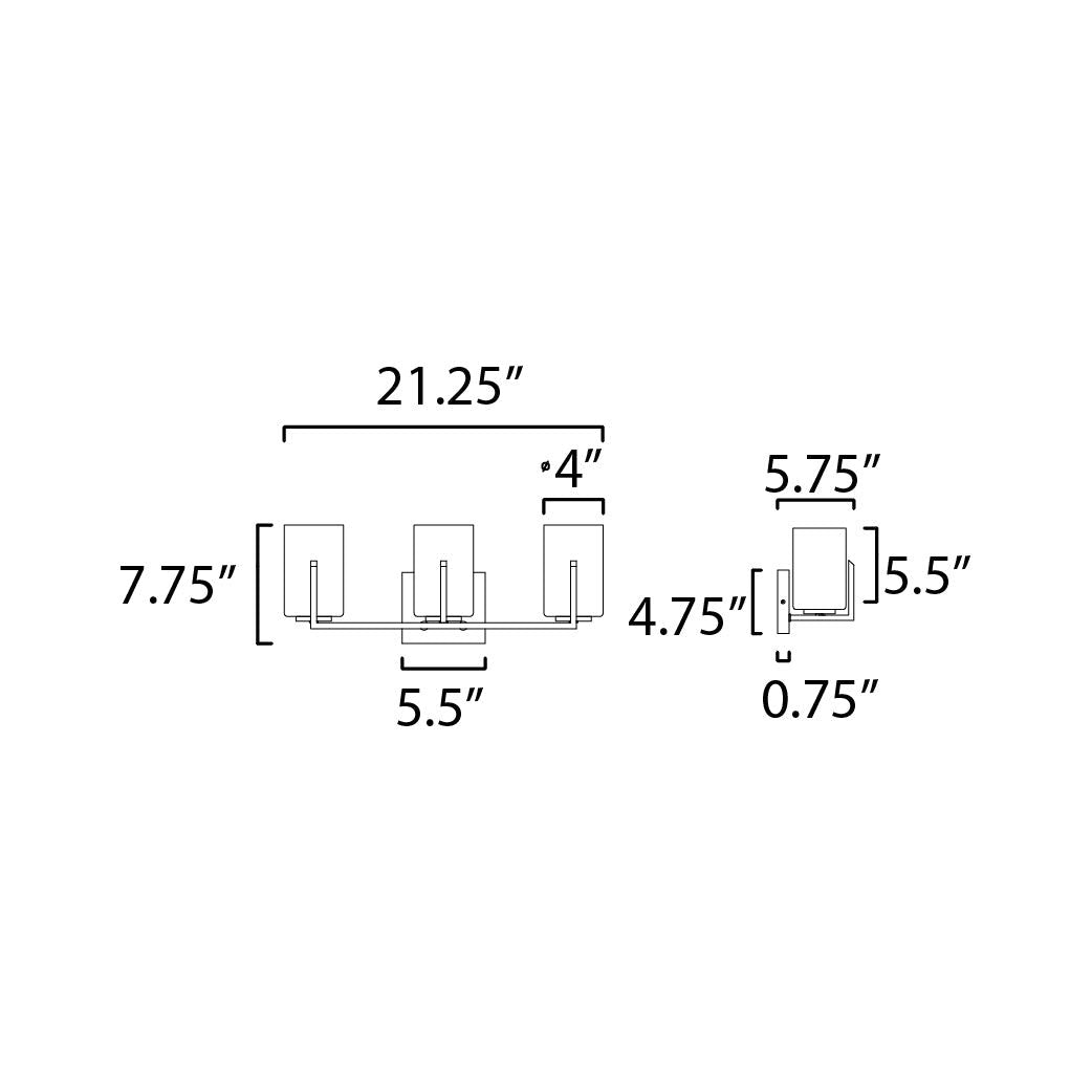 Dart 3-Light Bath Vanity