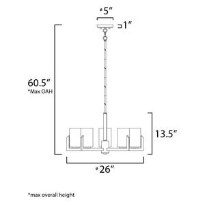 Dart 5-Light Chandelier